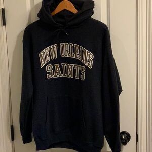 NFL Team Apparel Saints Black and Gold Hoodie